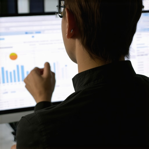 Business owner reviewing local citation and SEO analytics on computer