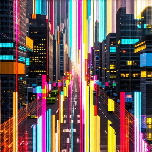 Cityscape with digital map and data overlay representing advanced local SEO strategies