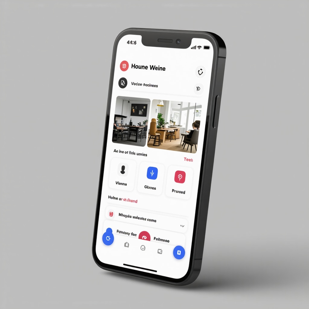Smartphone showcasing AR and voice search features for local SEO