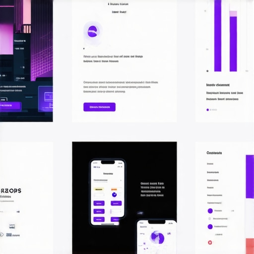 Illustration of a modern Google My Business profile enhanced with augmented reality and AI analytics