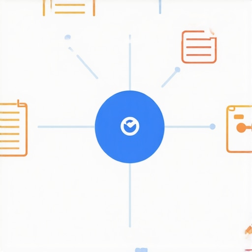 Diagram illustrating how GMB posts, schema markup, and citations work together for local SEO.