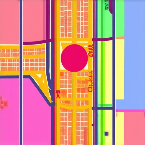 A detailed map illustrating local neighborhoods with targeted marketing zones