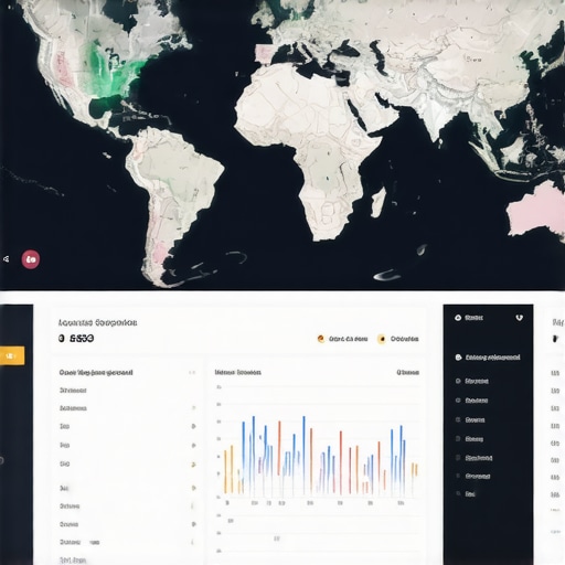 Screenshot of a detailed local SEO analytics dashboard with graphs and maps