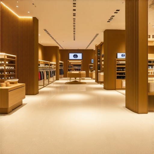 3D virtual store tour with AR features showing interior layout