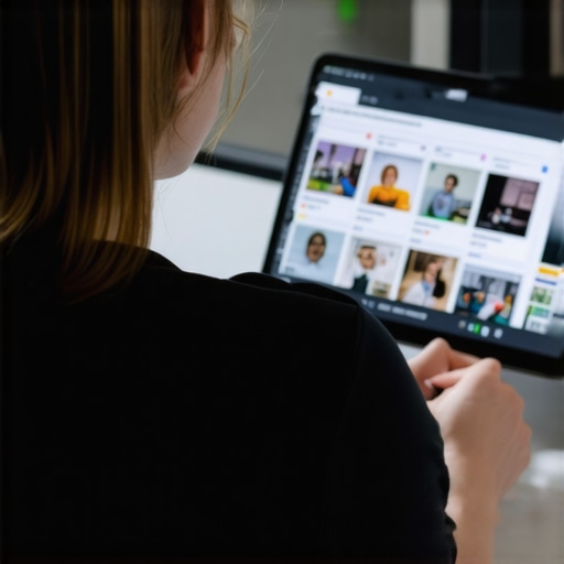 Business owner planning interactive Google My Business posts with multimedia elements