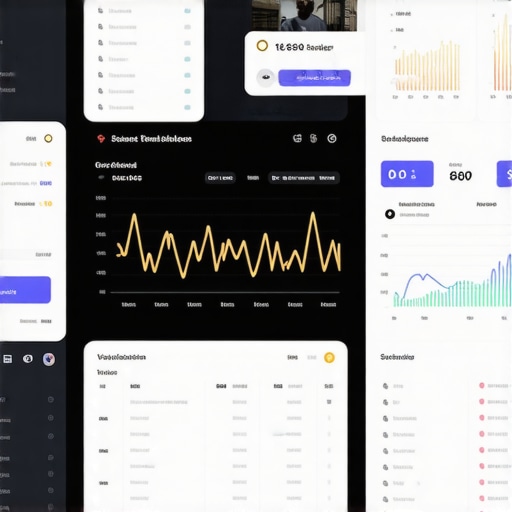 A high-tech dashboard displaying local SEO metrics, AR integration, and voice search analytics for advanced optimization