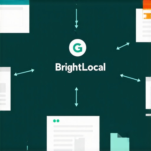 Diagram showing integration of BrightLocal with analytics and backlink tools for local SEO