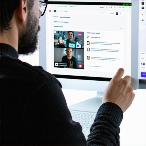 Business owner using AI tools to analyze multimedia customer reviews