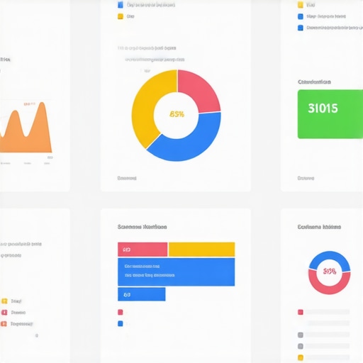 Local SEO Analytics Dashboard Screenshot of a local SEO analytics dashboard showing GMB metrics and schema markup insights