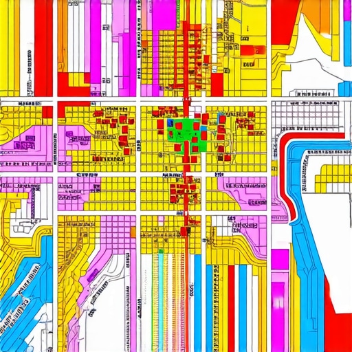 Heatmap showcasing high-traffic zones within a neighborhood for targeted local marketing.