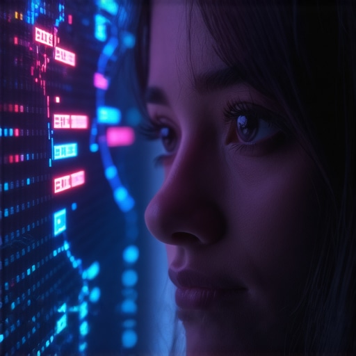 Concept art of AI and blockchain integration for local SEO
