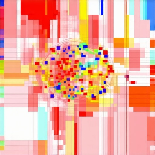 Heatmap illustrating local search query clusters and trending keywords in a metropolitan area.