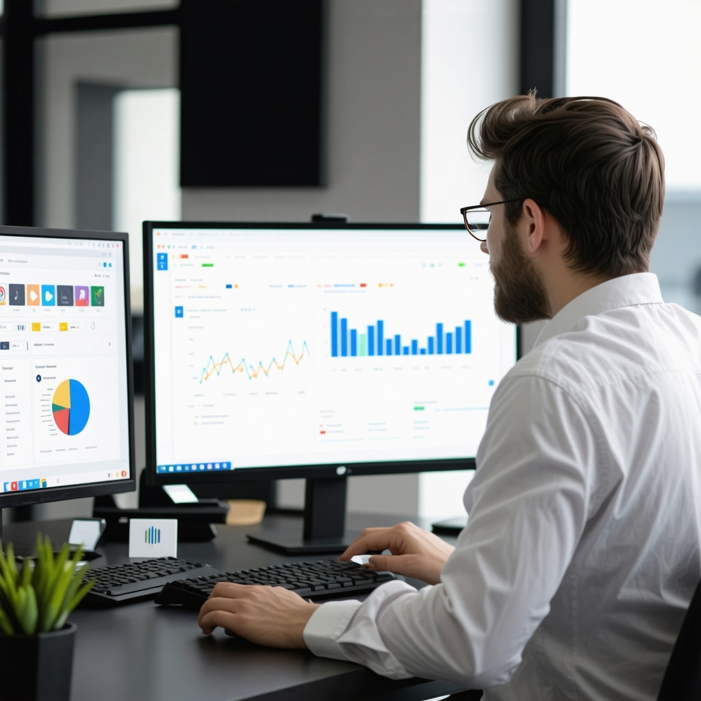 Expert analyzing backlink profiles using SEO tools