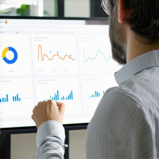 SEO expert using analytics dashboard to optimize Google My Business categories