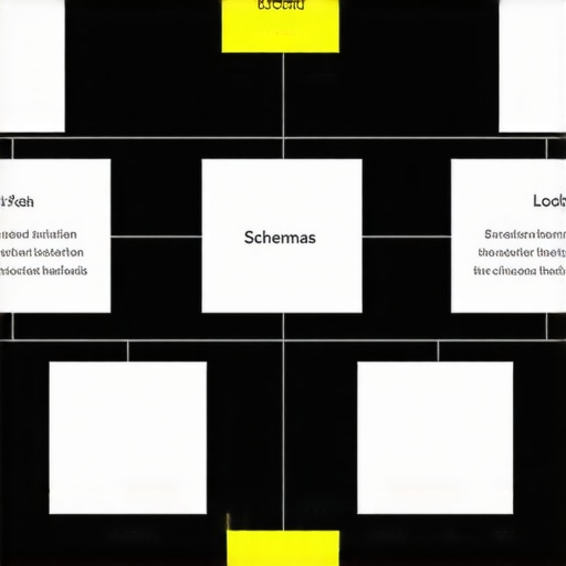 Diagram showing nested schema.org markup for local business optimization.