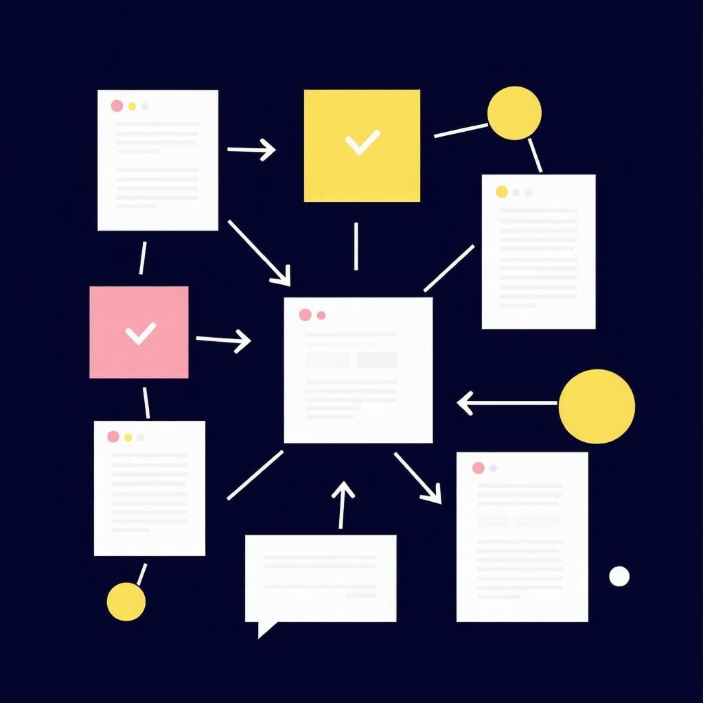 Diagram showing schema markup and voice search optimization for local SEO