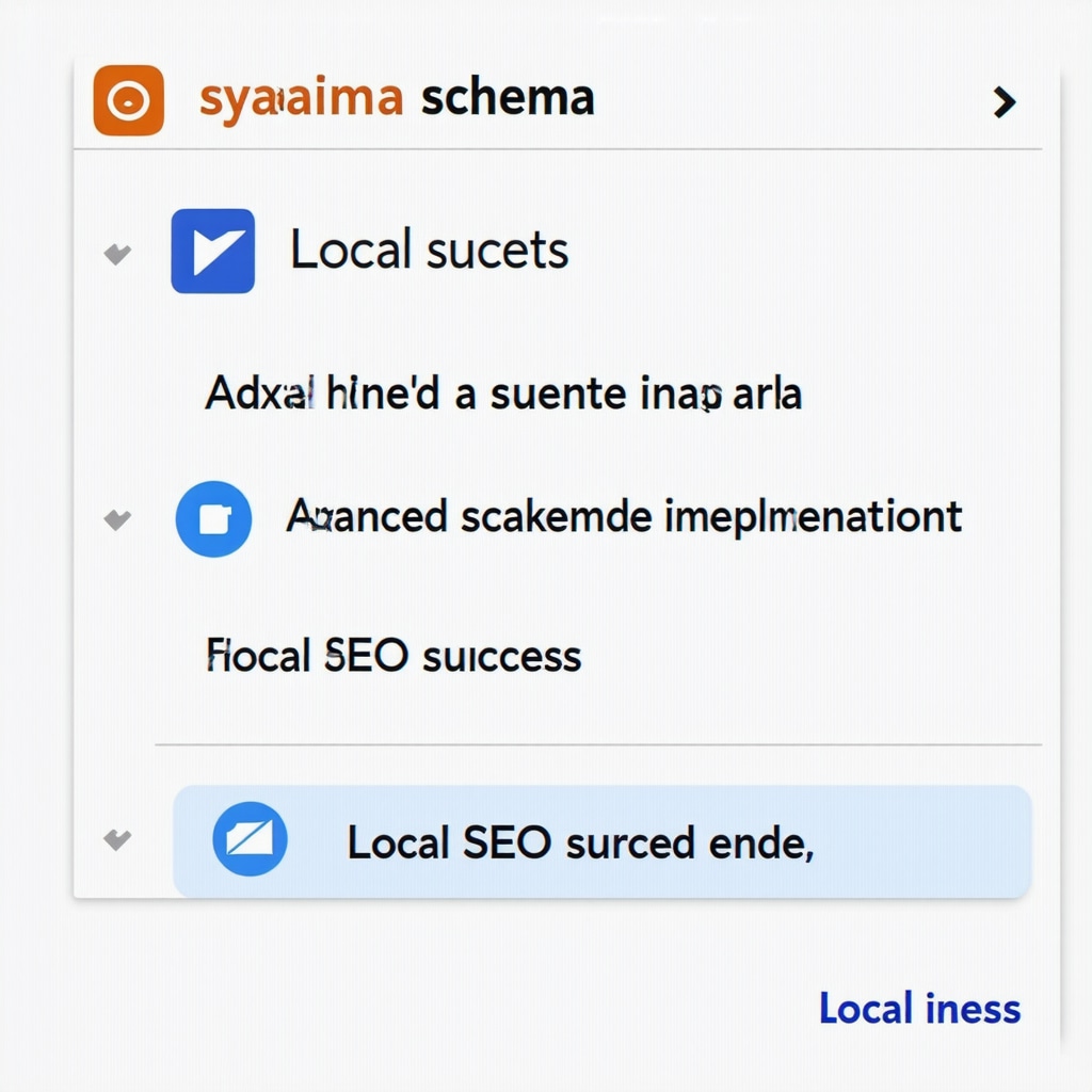 Illustration of JSON-LD schema markup enhancing local search visibility.