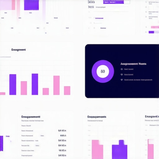 Graphical user interface showing real-time local customer engagement data