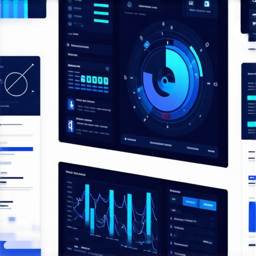AI Analytics Dashboard for Local SEO Futuristic dashboard displaying AI-driven local SEO analytics