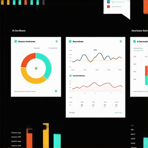 Business analytics dashboard showing AI-driven local SEO insights.