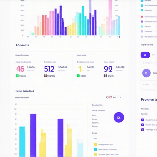 Screenshot of an advanced SEO dashboard with analytics and AI insights.