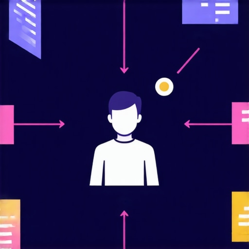 Diagram showing data flow from customer interactions to GMB optimization through AI.