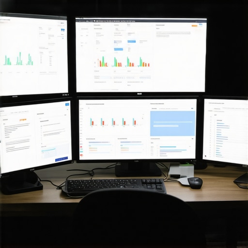 A digital workspace showing AI tools analyzing local SEO data
