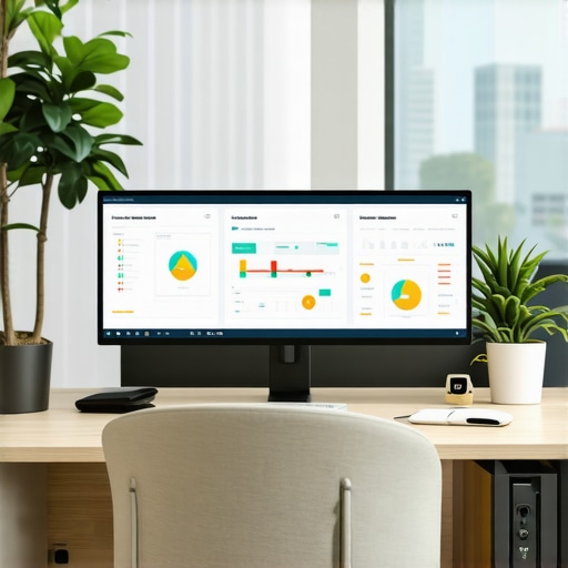 Digital dashboard displaying review analytics and AI tools for local SEO optimization