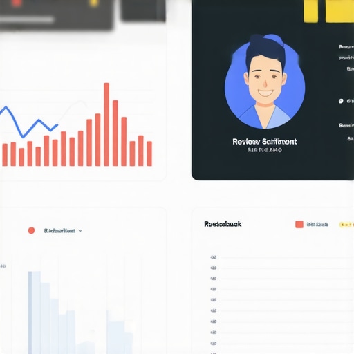 Screenshot of an AI sentiment analysis tool analyzing customer reviews