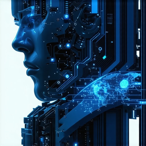 Futuristic AI system analyzing SEO citation data