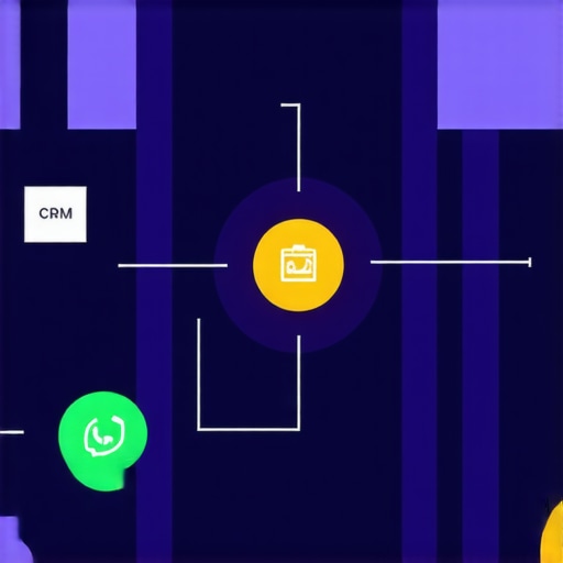 Diagram showing seamless data flow between CRM, review systems, and analytics tools for local SEO