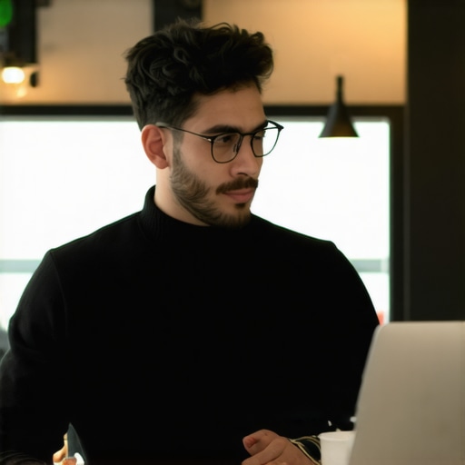 Business owner analyzing local SEO data on computer