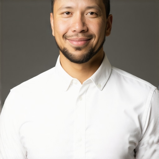 Business owner working on Google My Business profile with schema markup and AI analytics