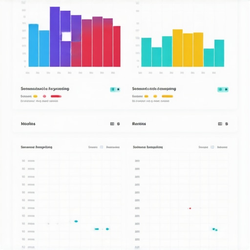 A digital dashboard displaying analytics and keyword mapping for local SEO
