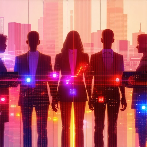 Local business interacting with community using digital tools and AI technology