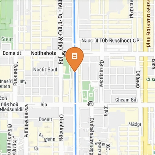 Map showing geospatial data overlays for local business optimization