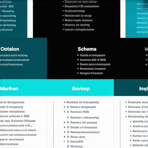 Infographic illustrating advanced citation, schema, and review strategies for local SEO.