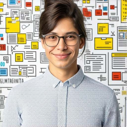 Business owner working on Google My Business profile optimization with schema markup