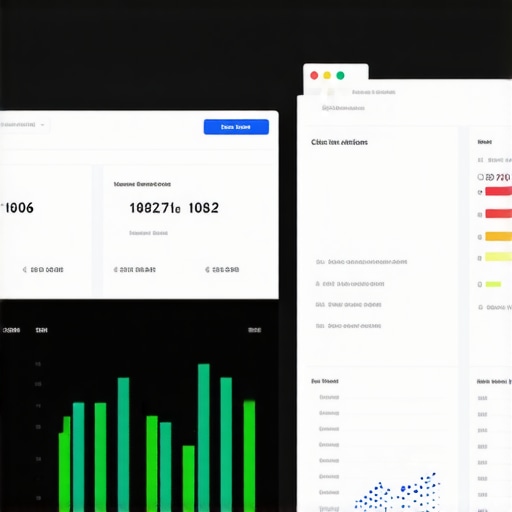 Dashboard with verification status, citation, and review metrics for local SEO