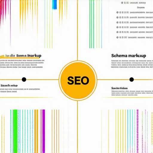 Diagram illustrating schema markup implementation for local business listings.