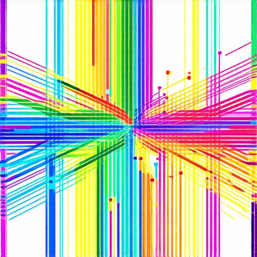 Visual representation of interconnected data nodes illustrating semantic analysis for local search trends.