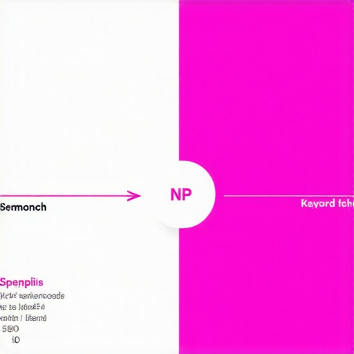Diagram showing semantic clusters and NLP analysis in local SEO strategy