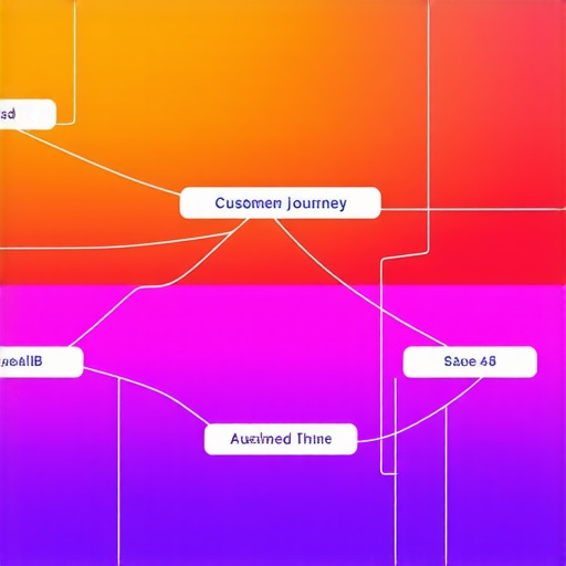 Visual representation of keyword clusters connected to GMB and customer journey.