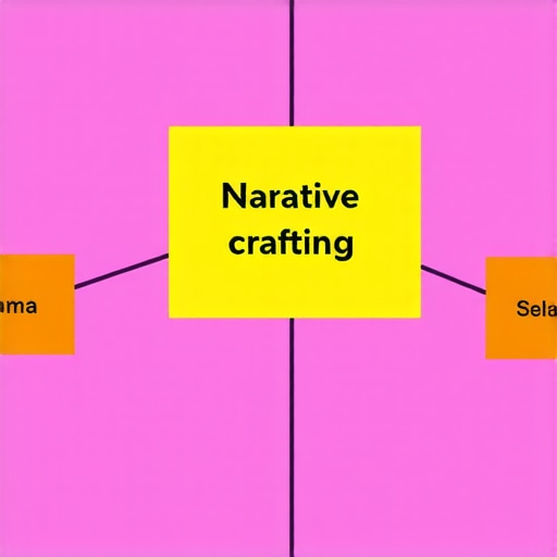 Flowchart showing steps of semantic keyword research, storytelling, and schema markup for local SEO