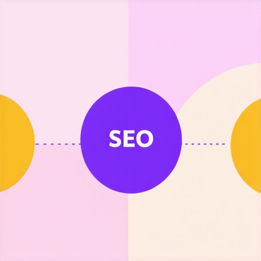 Diagram showing semantic SEO interconnected content strategy for local businesses.