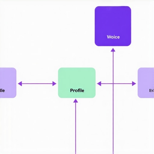 Flowchart illustrating integration of voice search and local SEO strategies