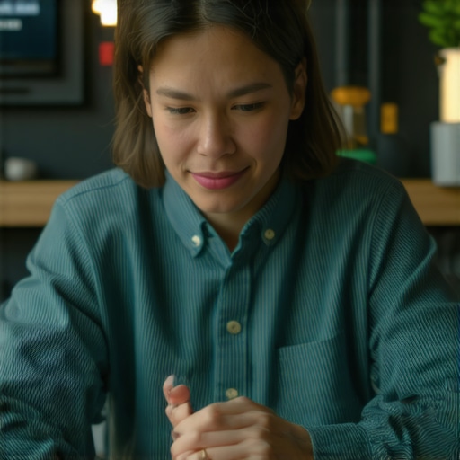 Business owner using AI tools to analyze customer reviews for local SEO insights