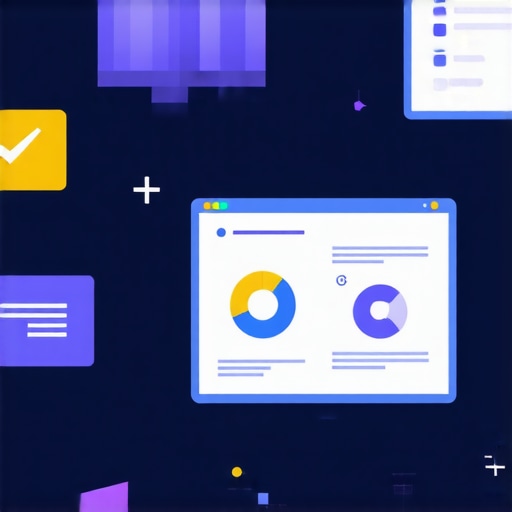 Infographic illustrating complex GMB engagement metrics and analytics tools