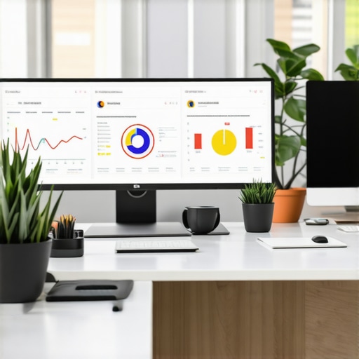 Data Analytics for Local SEO Optimization Business professional analyzing local SEO performance metrics on a digital dashboard.