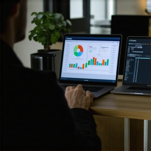 SEO analyst analyzing local search data and GMB insights